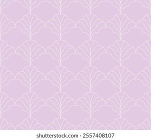 Cute seamless art deco pattern. Modern abstract vector background. Geometric floral texture.