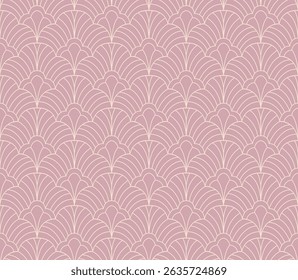Cute seamless art deco pattern. Modern abstract vector background. Geometric floral texture.