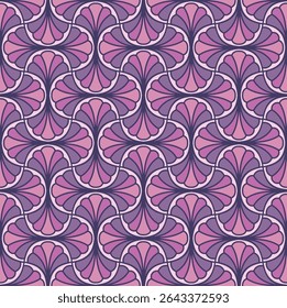 Cute seamless art deco pattern. Modern abstract vector background. Geometric floral texture.