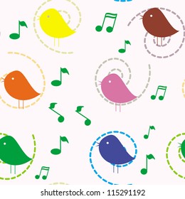 Cute seamless baby pattern/Vector illustration