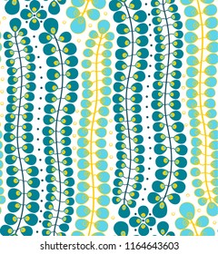 cute seamless background of abstract leaves
