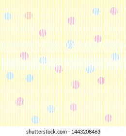 cute seamless background strip with handdrawn pastel color