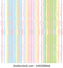 cute seamless background strip with handdrawn pastel color