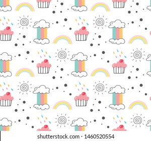 cute seamless background, suitable for fabric pattern