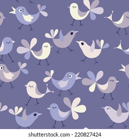cute seamless birds 