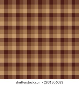 cute Seamless Brown Plaid Pattern