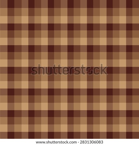 cute Seamless Brown Plaid Pattern