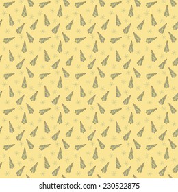 Cute Seamless Christmas pattern. Holiday background