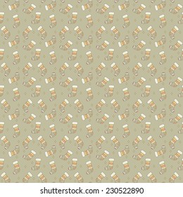Cute Seamless Christmas pattern. Holiday colorful background