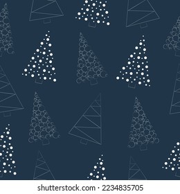 Cute seamless Christmas pattern. Vector illustration for cards, posters, flyers, webs and other.