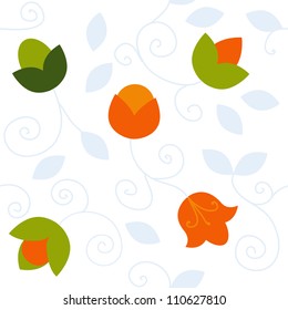 Cute seamless floral pattern