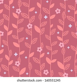 Cute seamless floral pattern.