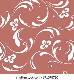 Cute seamless floral pattern. Soft background for fabric, wrapping, wallpaper.