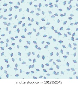 Cute seamless floral pattern. Spring or summer vector background