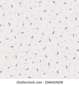 Cute seamless floral pattern. Spring or summer vector background