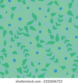 Nahtlose, blumengeschmückte Rosenmuster. Kleine Blumenstruktur. Cartoon pastellfarbene nahtlose Vektorstruktur. Elegante Volksvorlage. Freiheitsdesign. Naturgrafische Illustration im Doodle-Stil.