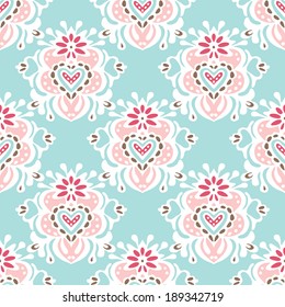 cute seamless floral vector background