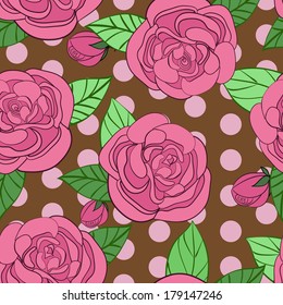 Cute seamless flower pattern 