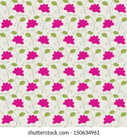 cute seamless flowers