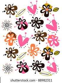 cute seamless flowers
