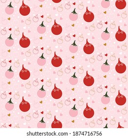 Cute seamless fruit in pastel colorful theme. Can use for print, template, fabric, presentation, textile, banner, poster, wallpaper