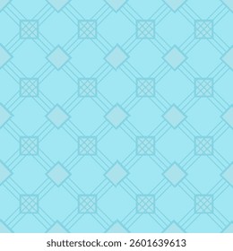 Cute seamless geometric pattern with a modern, minimal, and stylish design in a cool blue tone.