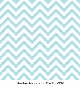 Cute seamless hand-drawn patterns. Stylish modern vector patterns with lines and dots. Funny Infantile Repeating Print- Blue Zigzag
