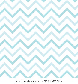 Cute seamless hand-drawn patterns. Stylish modern vector patterns with lines and dots. Funny Infantile Repeating Print- Blue Zigzag
