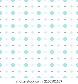 Cute seamless hand-drawn patterns. Stylish modern vector patterns with circles and dots of blue color. Funny Infantile Repetitive Print
