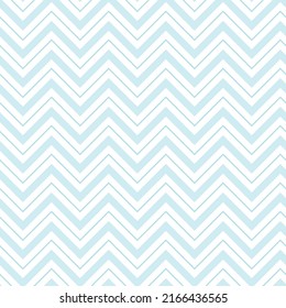 Cute seamless hand-drawn patterns. Stylish modern vector patterns with lines and dots. Funny Infantile Repeating Print- Blue Zigzag
