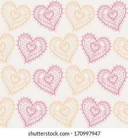 cute seamless hearts