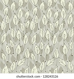 cute seamless leaves