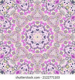 Ornamento perfecto con estructura de elementos geométricos. Diseño gráfico oriental. Impresión de lienzo. Geometría de elementos pequeños. Patrón de retracción vectorial.