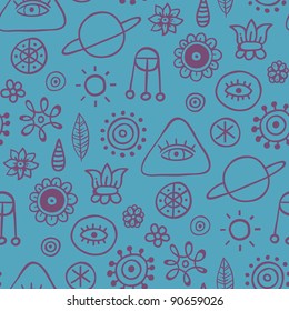 Cute seamless pattern