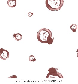 Cute Seamless pattern From abstract figure brown color. Perfect for your design, textile, pattern fills, box, posters, cards, web page background etc. Pattern under the mask. Vector.