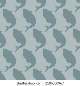 Cute seamless pattern with abstract organic elements, 	flowing figures
