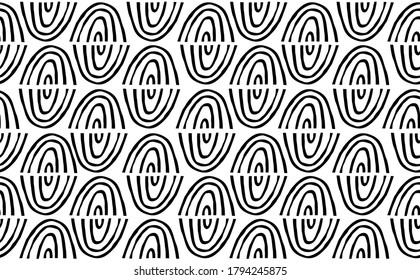Cute seamless pattern with abstract rainbow.
