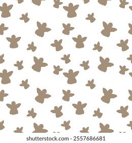 Cute seamless pattern with angels