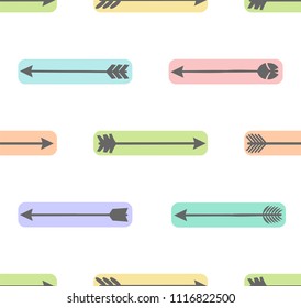 Cute seamless pattern with arrows