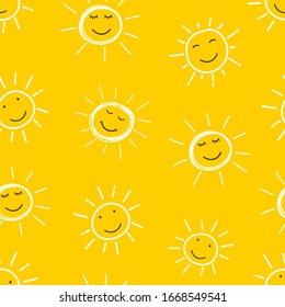 Cute seamless pattern background for kids.