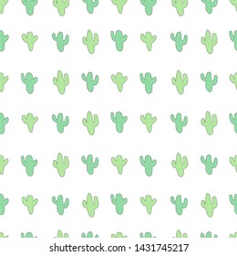 Cute Seamless pattern Cactus plant