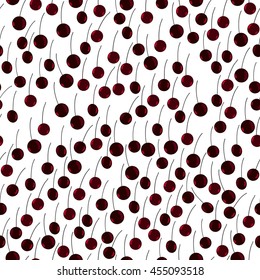 cute seamless pattern with cherries