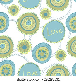 Cute seamless pattern with circles