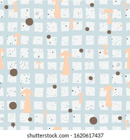 Cute Seamless Pattern with colorful arrows on cute background with stripes. Hand Drawn. vector Illustration.