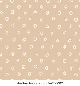 cute seamless pattern created from hand drawn small circles, polka dot print. Good for textile, fabric, stationery, scrapbook, wallpaper, wrapping paper, etc. EPS 10
