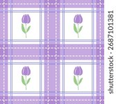 Cute seamless pattern decorated with flower designed for printing on paper, fabric, children