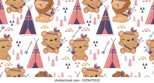 cute seamless pattern for decoration, kids wallpaper.