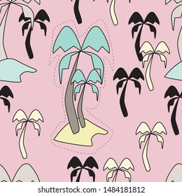 Cute seamless pattern designin colorful background. Can use for print, template, fabric, presentation, textile, banner, poster, wallpaper, poster