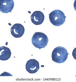 Cute Seamless pattern a dots Slightly desaturated blue color. Perfect for your design, textile, pattern fills, box, posters, cards, web page background etc. Pattern under the mask. Vector.