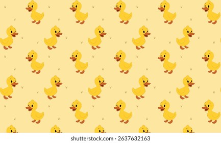 cute seamless pattern with ducks
